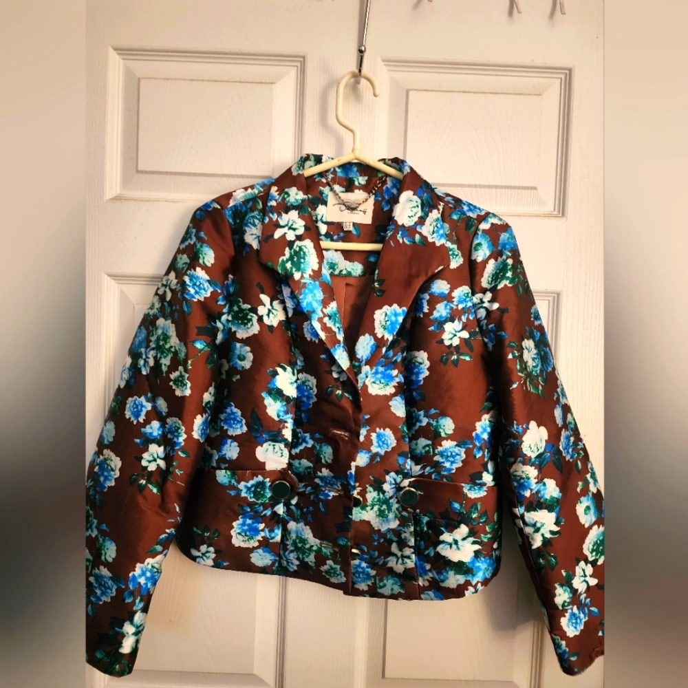 Darling Floral Brown Jacket